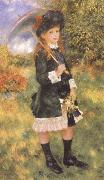 Pierre-Auguste Renoir Young Girl with a Parasol china oil painting artist